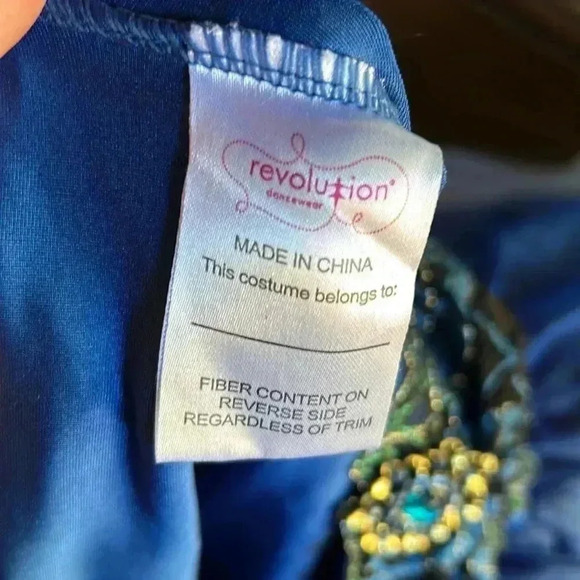 Sapphire Blue Lace & Sparkle Tulle Ballet Ballerina Tutu Dance Costume Dress - Picture 9 of 10